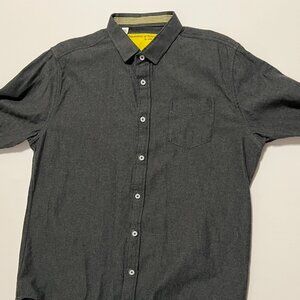 Descendant of Thieves Shirt Long Sleeve Button Up Casual Gray Men's size XL